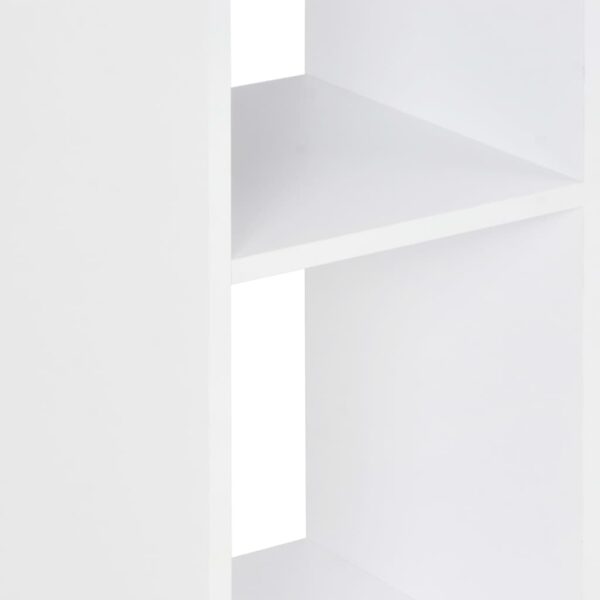 vidaXL Bar Table White and Anthracite Grey 60x60x110 cm - Image 5