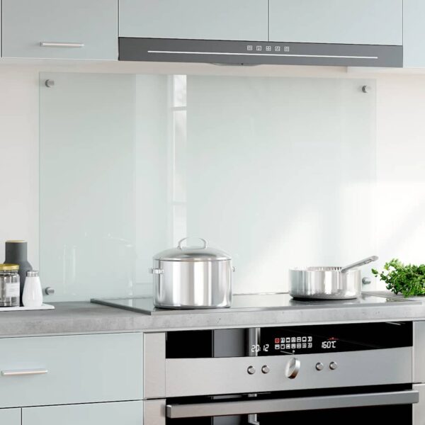 vidaXL Kitchen Backsplash Transparent 100x60 cm Tempered Glass - Image 3