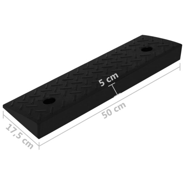 vidaXL Kerb Ramps 2 pcs 50x17.5x5 cm Rubber - Image 10