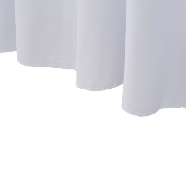 vidaXL 2 pcs Stretch Table Covers with Skirt 183x76x74 cm White - Image 5