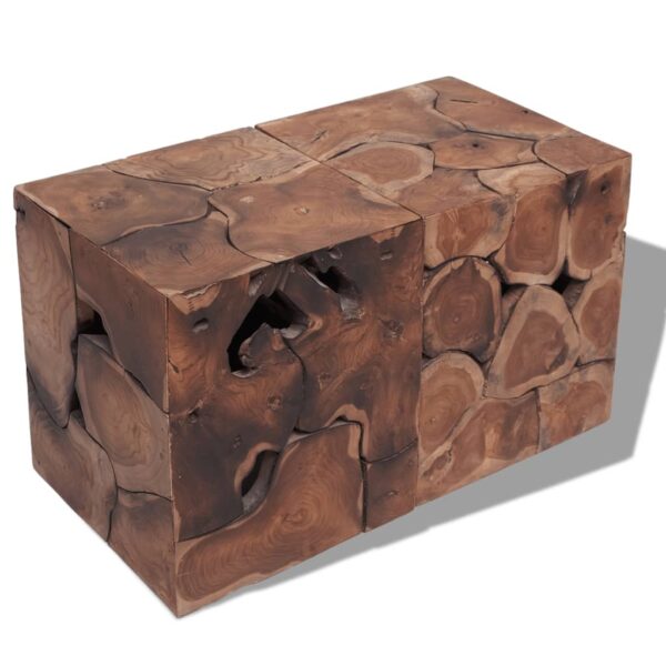 vidaXL Stools/Coffee Table Solid Teak - Image 1