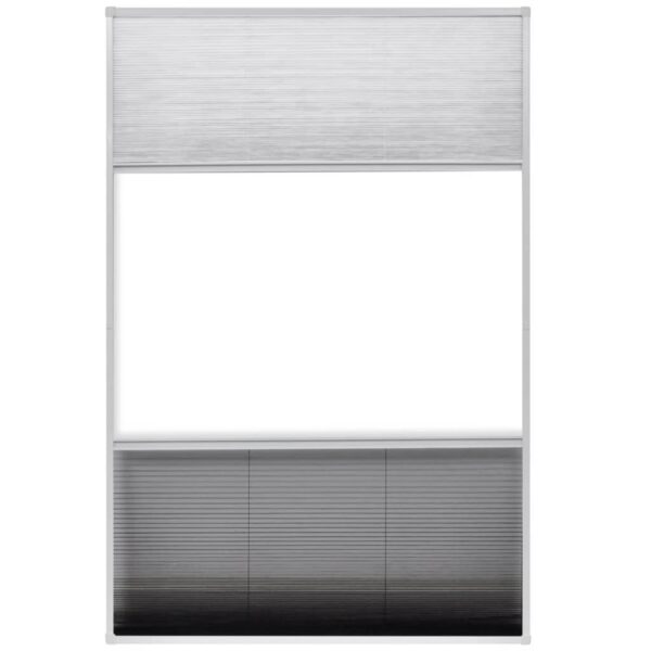 vidaXL Plisse Insect Screen for Windows Aluminium 80x120 cm with Shade - Image 5