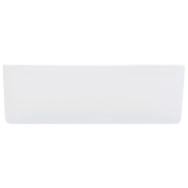 vidaXL Wash Basin 40x30x13 cm Ceramic White - Image 4