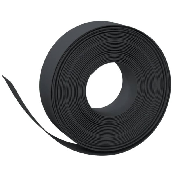 vidaXL Garden Edging Black 10 m 15 cm Polyethylene - Image 2
