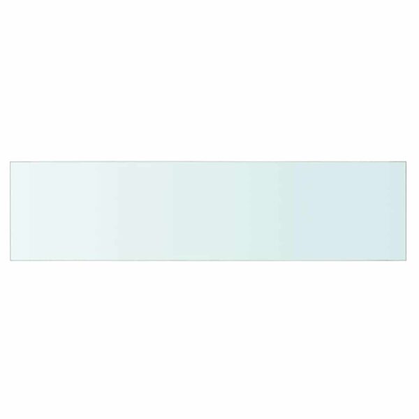 vidaXL Shelves 2 pcs Panel Glass Clear 80x20 cm - Image 3