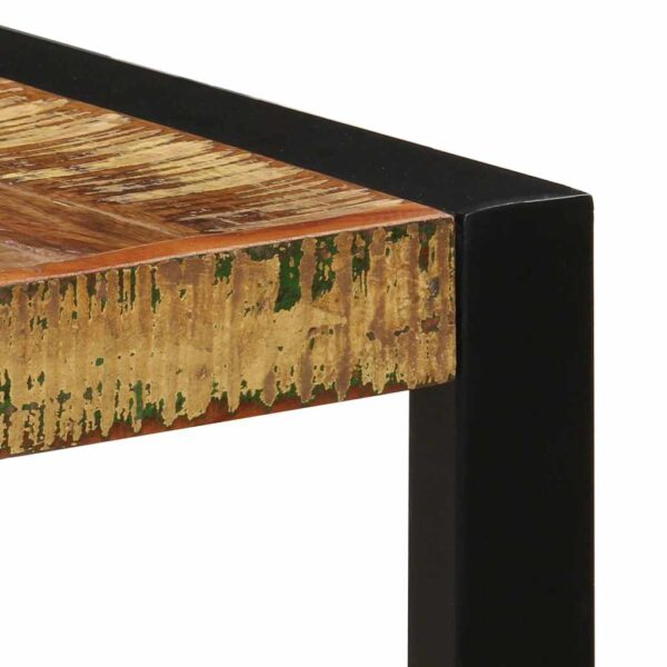 vidaXL Dining Table 140x70x75 cm Solid Reclaimed Wood - Image 5