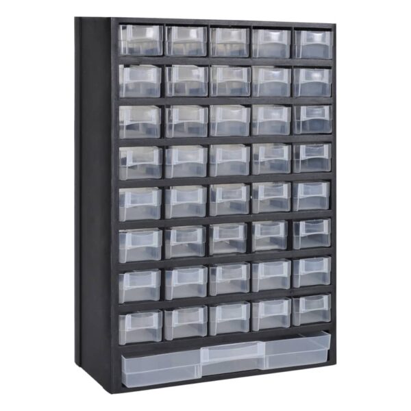 vidaXL 41-Drawer Plastic Storage Cabinet Tool Box - Image 1