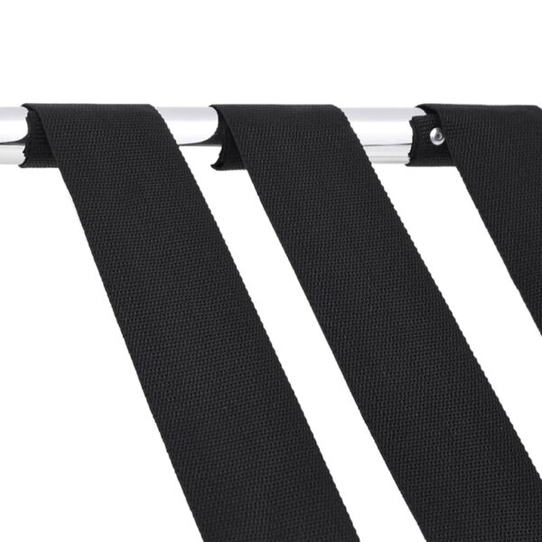 vidaXL Luggage Rack Black and Silver 56x40x49 cm - Image 6