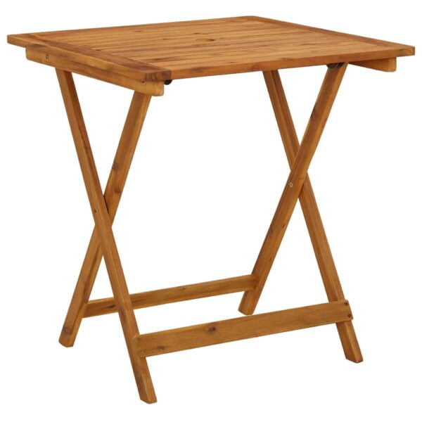 vidaXL 3 Piece Folding Garden Dining Set Solid Acacia Wood - Image 3