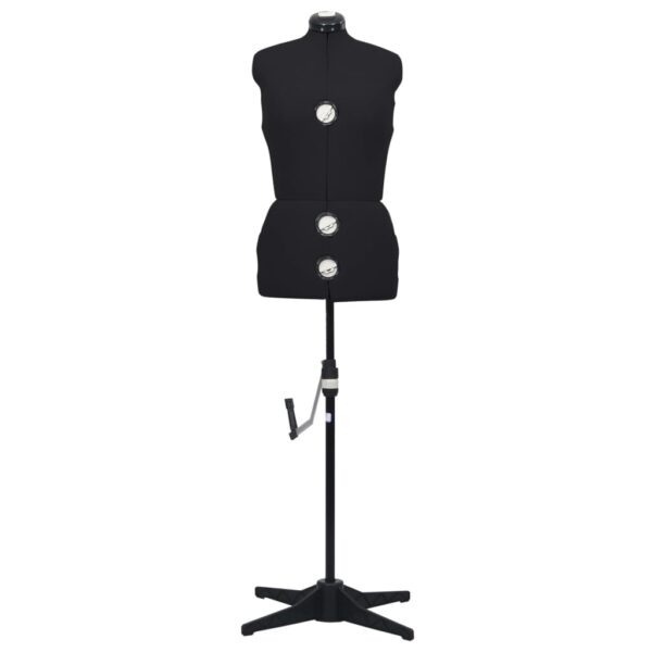 vidaXL Adjustable Dress Form Female Black M Size 40-46 - Image 3