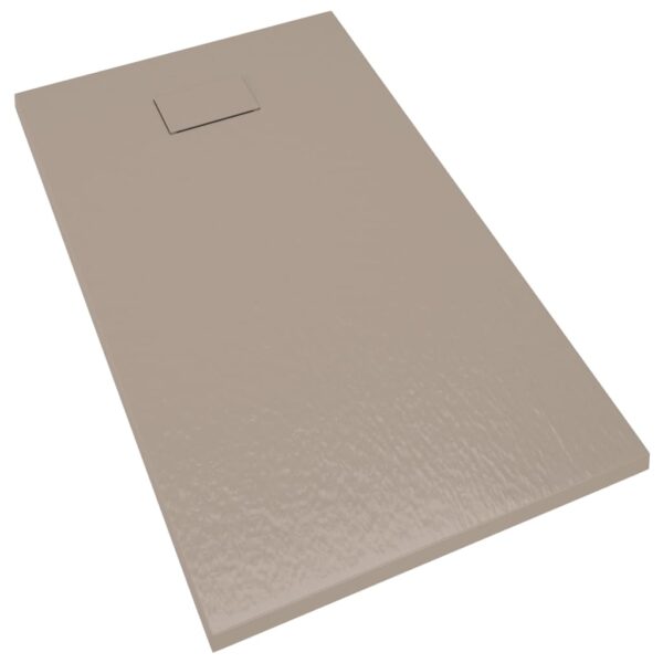vidaXL Shower Base Tray SMC Brown 120x70 cm - Image 3