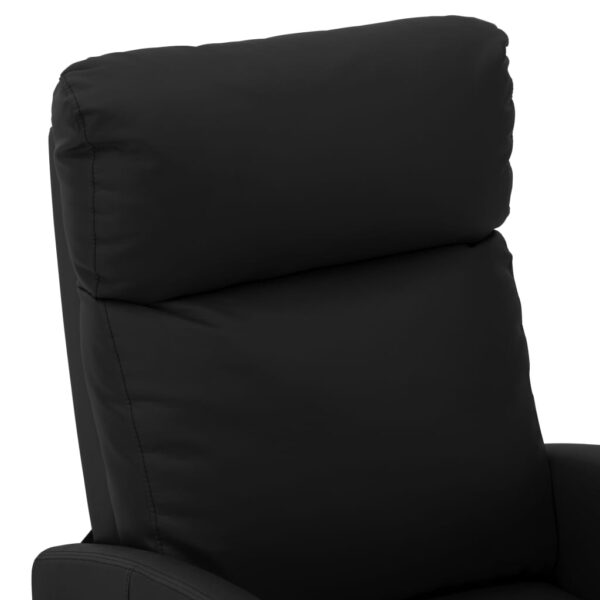 vidaXL Massage Chair Black Faux Leather - Image 5