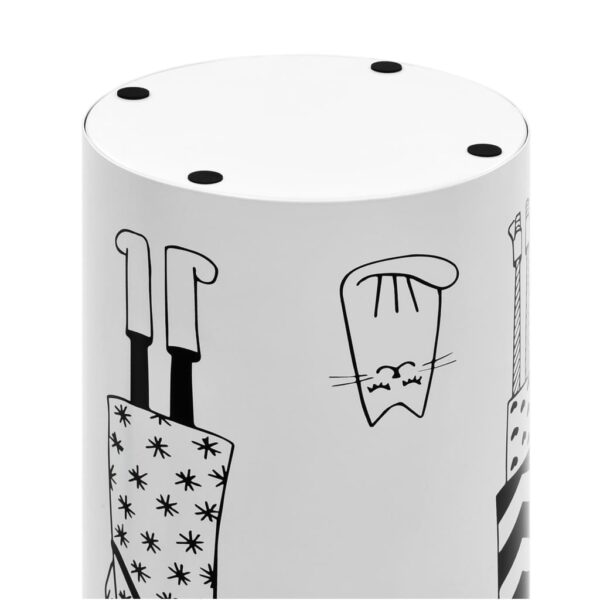 vidaXL Umbrella Stand Women Steel White - Image 5