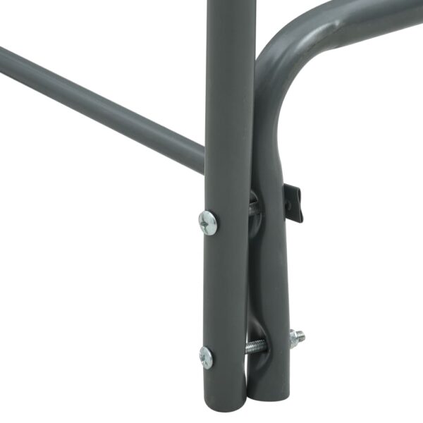 vidaXL Firewood Rack Anthracite 120x35x120 cm Steel - Image 8