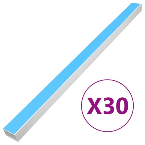 vidaXL Cable Trunking Self-Adhesive 60x40 mm 30 m PVC - Image 1
