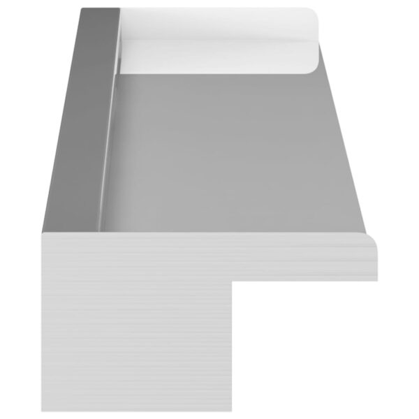 vidaXL Rectangular Waterfall Pool Fountain Stainless Steel 110 cm - Image 4