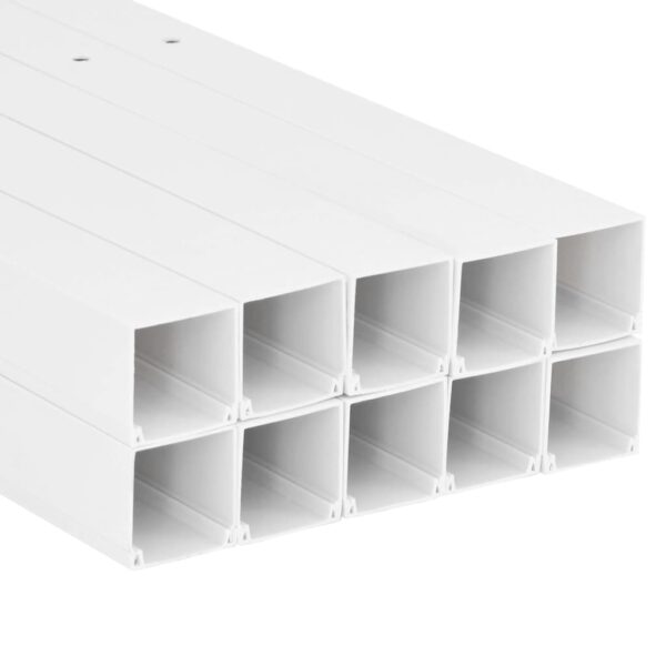 vidaXL Cable Trunking 100x60 mm 10 m PVC - Image 5