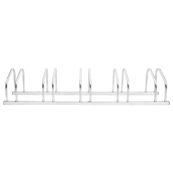 vidaXL Bike Rack for 5 Bikes Galvanised Steel - Image 2