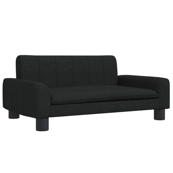 vidaXL Dog Bed Black 70x45x30 cm Fabric - Image 2