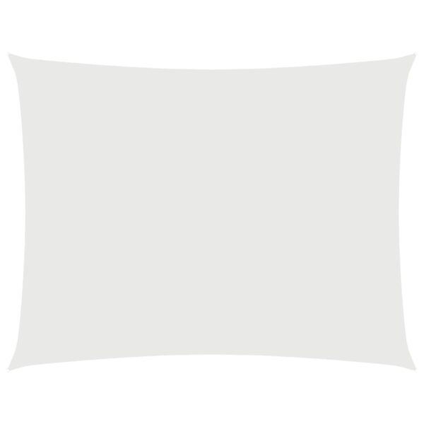 vidaXL Sunshade Sail Oxford Fabric Rectangular 3x6 m White - Image 2