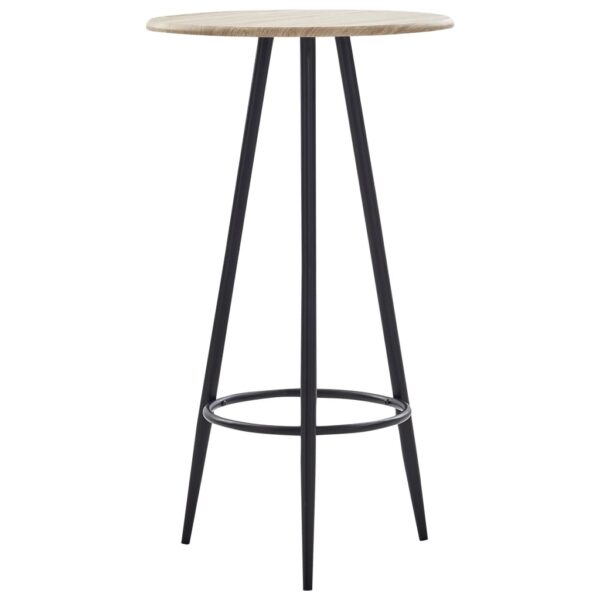 vidaXL Bar Table Oak 60x107.5 cm MDF - Image 1