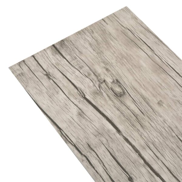vidaXL Non Self-adhesive PVC Flooring Planks 5.26 m² 2 mm Oak Washed - Image 2