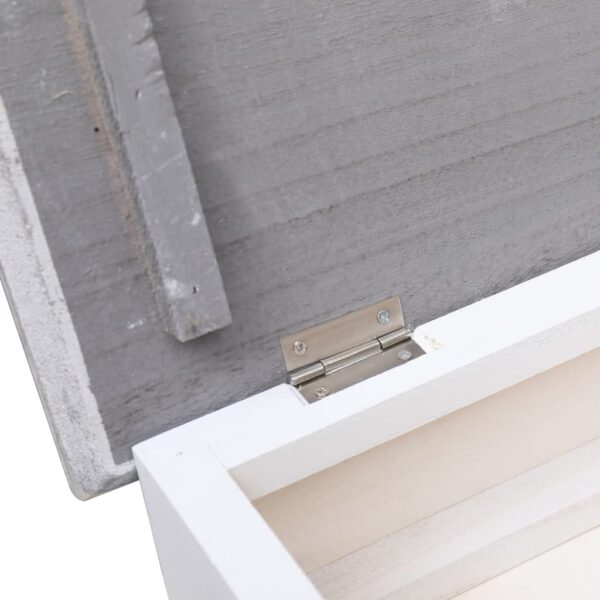 vidaXL Shoe Cabinet Grey 50x28x98 cm Paulownia Wood - Image 7
