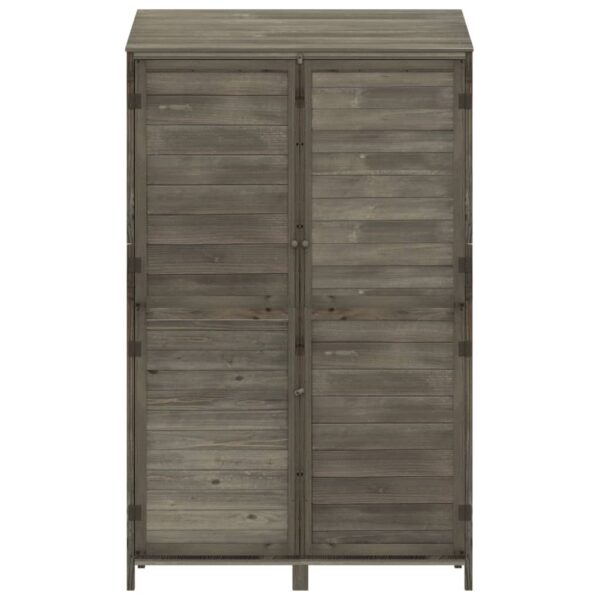 vidaXL Garden Shed Anthracite 102x52x174.5 cm Solid Wood Fir - Image 4