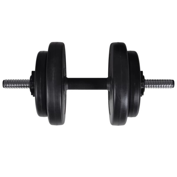vidaXL Workout Bench with Barbell and Dumbbell Set 60.5 kg - Image 11
