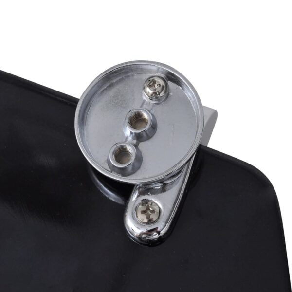 vidaXL Toilet Seats with Lids 2 pcs MDF Black - Image 7