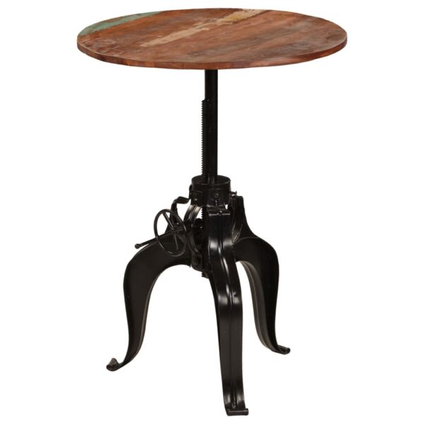 vidaXL Bar Table Solid Reclaimed Wood 75x(76-110) cm - Image 11