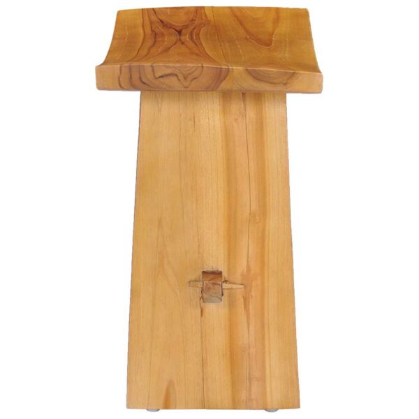 vidaXL Stool Solid Teak Wood - Image 3