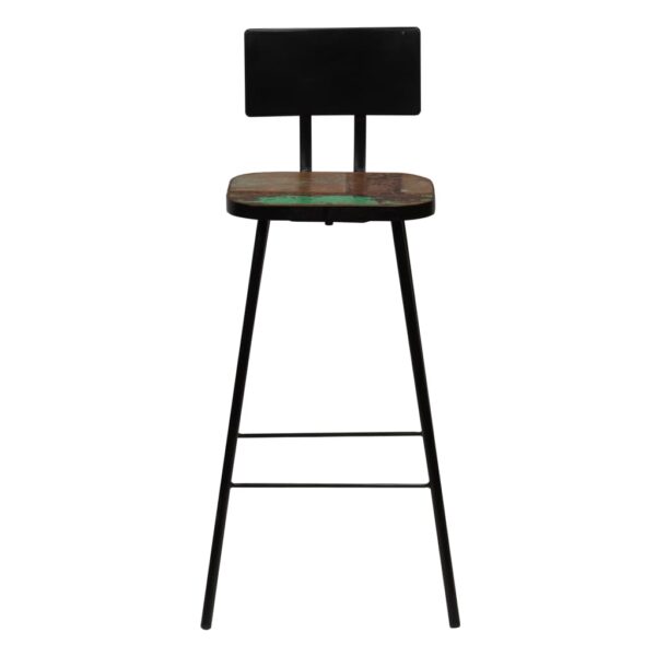 vidaXL Bar Set 3 Piece Solid Reclaimed Wood Multicolour - Image 9