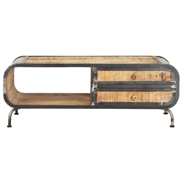 vidaXL Coffee Table 100x50x35 cm Solid Mango Wood - Image 2