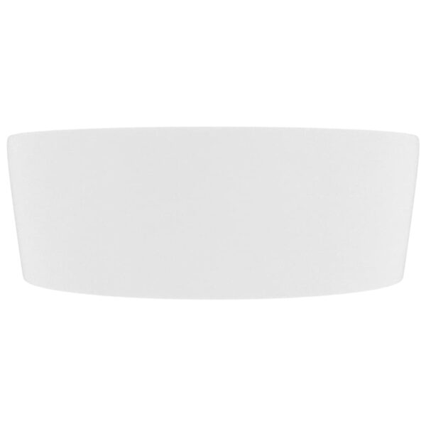 vidaXL Luxury Wash Basin with Overflow Matt White 36x13 cm Ceramic - Image 4