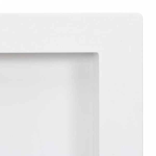 vidaXL Shower Niche with 2 Compartments High Gloss White 41x69x9 cm - Image 5