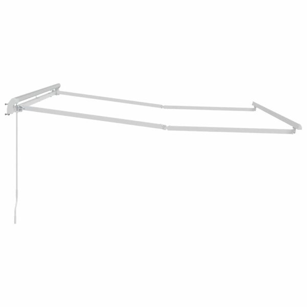 vidaXL Awning Manual White 3.5 x 2.5 m Metal - Image 5