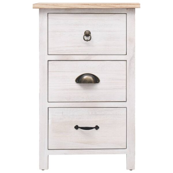 vidaXL Side Cabinet 35x25x57 cm Paulownia Wood - Image 2