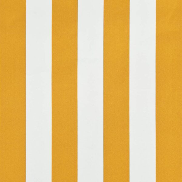 vidaXL Retractable Awning 150x150 cm Yellow and White - Image 7