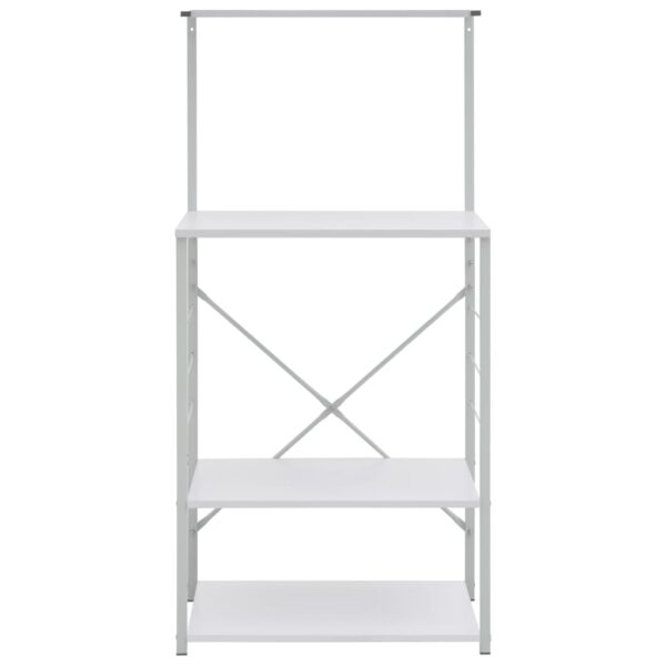 vidaXL Microwave Cabinet White 60x39.6x123 cm Engineered Wood - Image 3