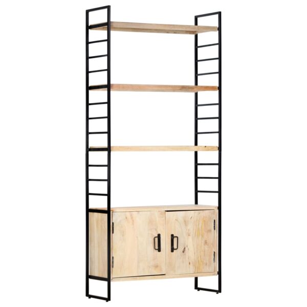 vidaXL 4-Tier Bookcase 80x30x180 cm Solid Mango Wood - Image 14