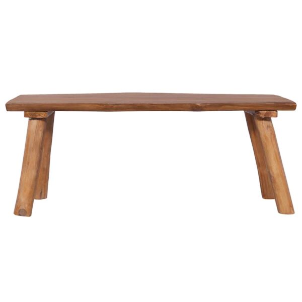 vidaXL Garden Bench 120 cm Solid Teak Wood - Image 2