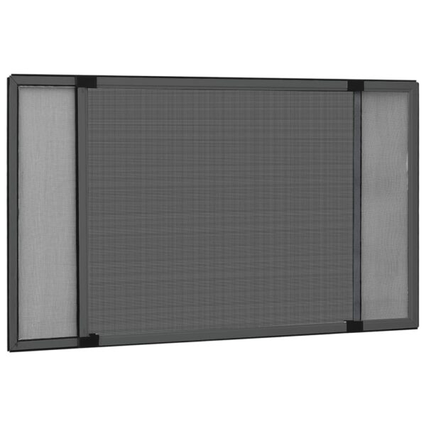 vidaXL Extendable Insect Screen for Windows Anthracite (75-143)x50 cm - Image 1