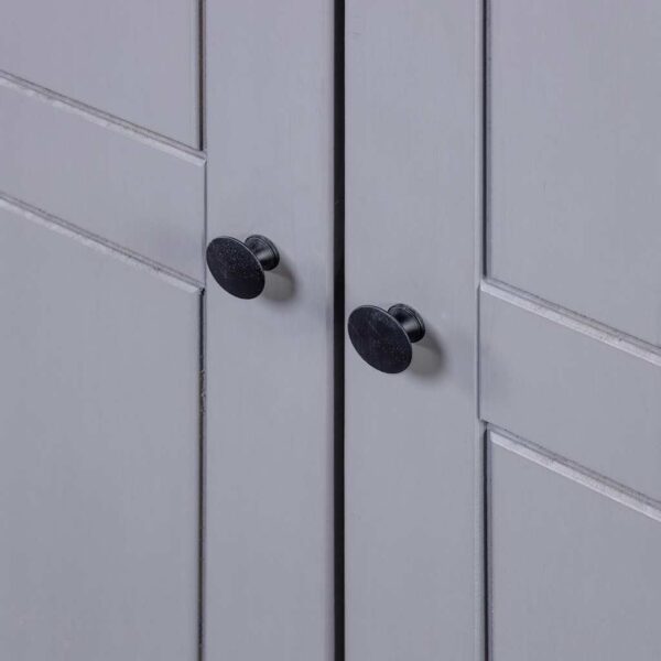 vidaXL Wardrobe Grey 80x50x171.5 cm Solid Pine Panama Range - Image 6