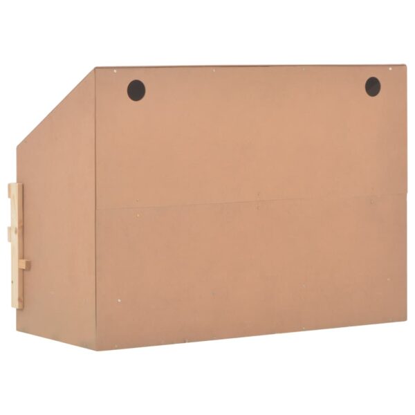 vidaXL Chicken Laying Nest 3 Compartments 93x40x65 cm Solid Pine Wood - Image 7
