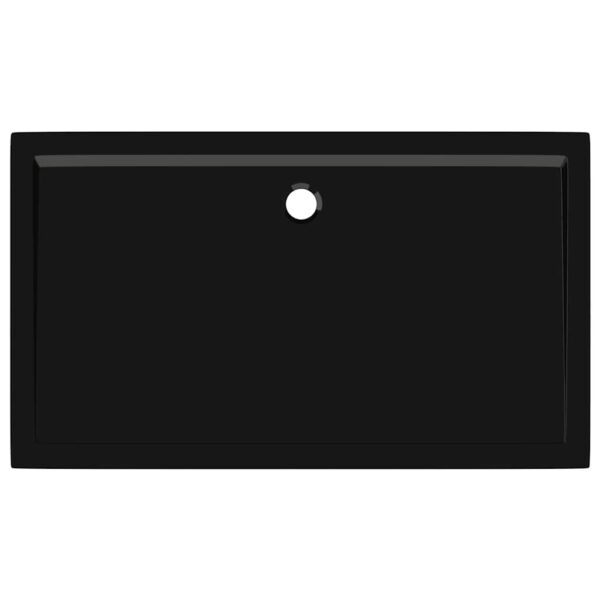 vidaXL Rectangular ABS Shower Base Tray Black 70x120 cm - Image 6