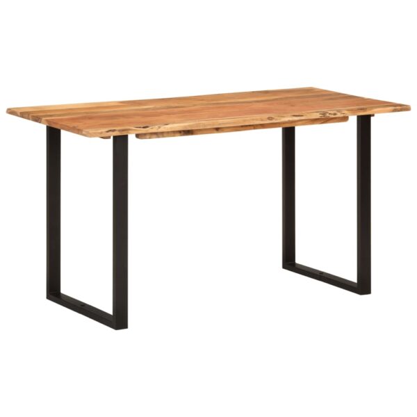 vidaXL Dining Table 140x70x76 cm Solid Acacia Wood - Image 9