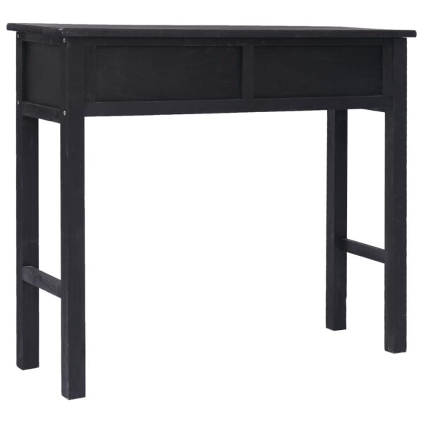vidaXL Console Table Black 90x30x77 cm Wood - Image 5