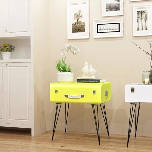 vidaXL Side Cabinet 49.5x36x60 cm Yellow - Image 1