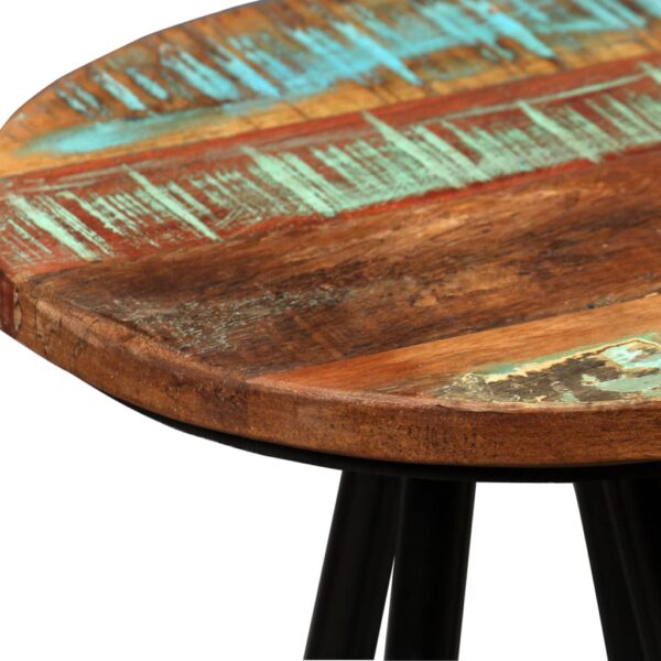 vidaXL Bar Stools 4 pcs Solid Reclaimed Wood - Image 4
